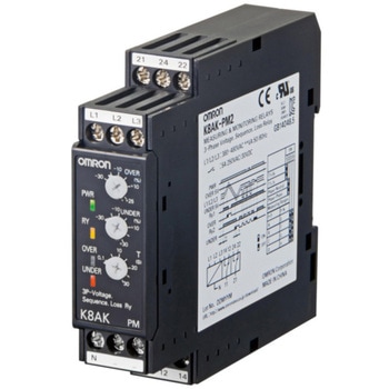 三相電圧+逆相欠相リレー K8AK-PM omron(オムロン)