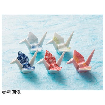 [陶]平型折鶴箸置 福井クラフト