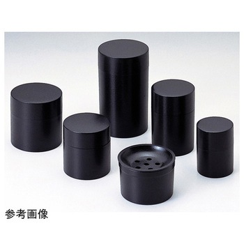 茶筒・茶こぼし 黒乾漆 福井クラフト
