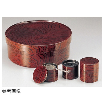 茶櫃・茶こし・茶こぼし・茶筒 ケヤキ木目 福井クラフト