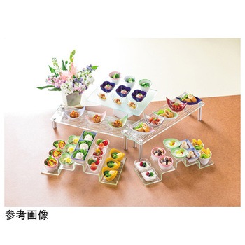 さざ波両ヒナ段盛器 福井クラフト