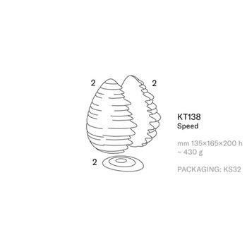 3Dチョコレートモールド エッグキット イースター 1セット 2個入 KTシリーズ pavoni