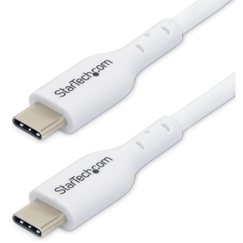 USB-C充電ケーブル/3m/USB 2.0/60W 3A/USB Power Delivery 2.0/オス-オス/ホワイト/PD対応 ノートパソコン用 Type-C データ転送同期 高速充電コード StarTech.com