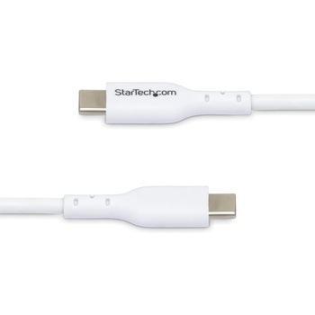 USB-C充電ケーブル/3m/USB 2.0/60W 3A/USB Power Delivery 2.0/オス-オス/ホワイト/PD対応 ノートパソコン用 Type-C データ転送同期 高速充電コード StarTech.com
