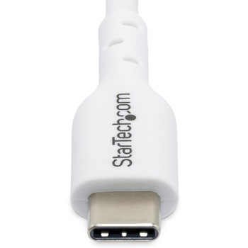 USB-C充電ケーブル/3m/USB 2.0/60W 3A/USB Power Delivery 2.0/オス-オス/ホワイト/PD対応 ノートパソコン用 Type-C データ転送同期 高速充電コード StarTech.com
