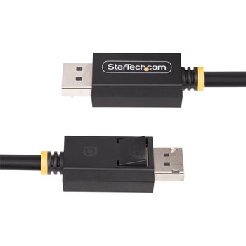 DisplayPort 2.1ケーブル/1.8m/8K60Hz 4K144Hz/40Gbps/VESA認証品/UHBR10 HDCP2.2/32chオーディオ/抜け防止機構付き/ブラック/ディスプレイポート モニターケーブル StarTech.com