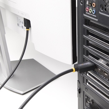 DisplayPort 2.1ケーブル/1.8m/8K60Hz 4K144Hz/40Gbps/VESA認証品/UHBR10 HDCP2.2/32chオーディオ/抜け防止機構付き/ブラック/ディスプレイポート モニターケーブル StarTech.com