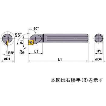 【通販情報】三菱マテリアル　内径溝入れ加工 一体型 右勝手ホルダGYAR25R90B-G07 メンテナンス