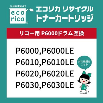 リサイクルドラムカートリッジ RICOH対応 P6000ドラム エコリカ