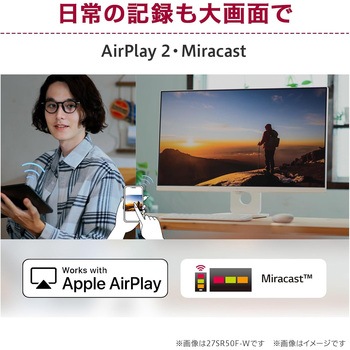 24.5インチ フルHDスマートモニター(1920x1080/IPS/HDMIx2/USBx2/スピーカー/チルト/ホワイト筐体/3年保証) LG