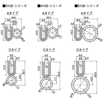 6100-B-3X48AT-L15 トリムシール6100-Aシリーズ メーターカット品 材質