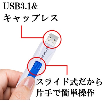 USBメモリ USB3.1 Gen1 スライド式 JetFlash790 トランセンド