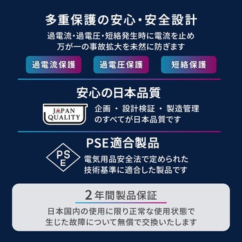 最大PD65W出力 GaN採用 USB Type-C×2 USB Type-A×1 AC充電器 OWLTECH(オウルテック)