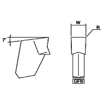 突切加工用チップ GFN イスカル 溝入れ・突っ切り 【通販モノタロウ】