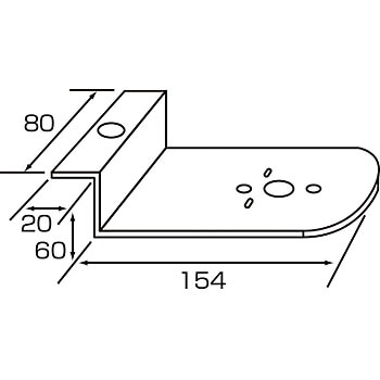502912 バスマーカーランプ取付ステー Z型 JET INOUE(ジェットイノウエ) 05385388