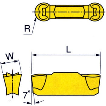 イスカル ヘリフェース チップ HFPR/L IC20(発注数:10個)(品番:HFPR