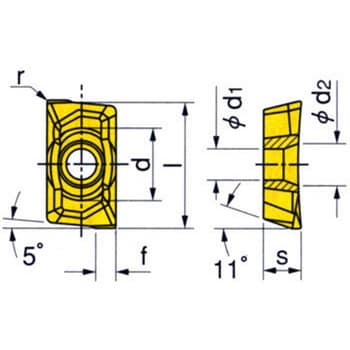 APKT1003PDR-HM IC30N ヘリミルチップ APKT-PDR-HM 1箱(10個) イスカル 【通販モノタロウ】