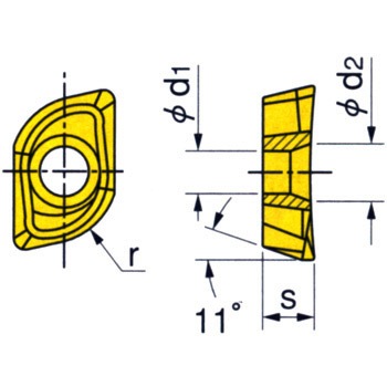 APKT120316R チップ APKT イスカル 05396623