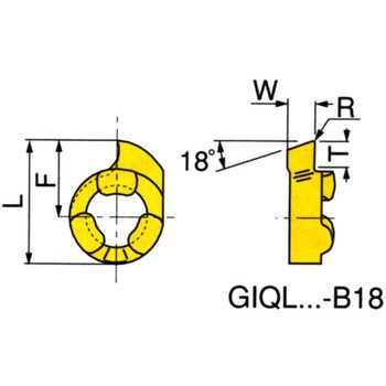 GIQL8-B18-0.15 IC528 チップ GIQL 1箱(10個) イスカル 【通販サイト