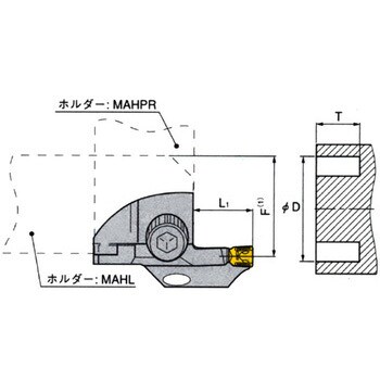 イスカル HFPAD 6R-60-T14 Ｗ ＨＦ端溝／ホルダ-