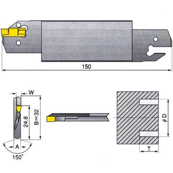 HFFR 180-5T38 ホルダ 1個 イスカル 【通販サイトMonotaRO】