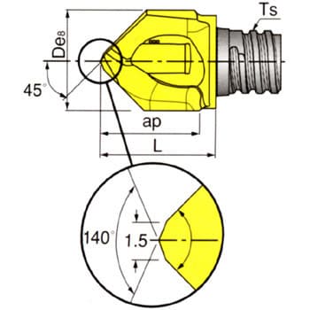 MM HCD100-090-2T06 マルチマスターヘッド 1箱(2個) イスカル 【通販モノタロウ】 06411307