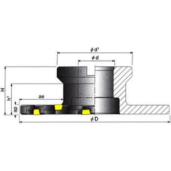 FDN D100-10-27-LN12 カッタ 1個 イスカル 【通販サイトMonotaRO】