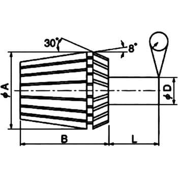 ER20 SPR 7-8 AA ER20スプリングコレット 1個 イスカル 【通販サイト