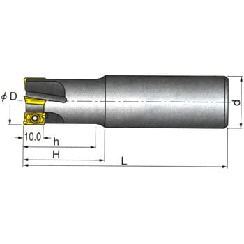 イスカル ヘリ2000 エンドミル HM90 E90A-10 HM90 E90A-D20-2-C20-B