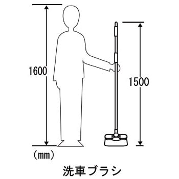 ざおう 95601 洗車ブラシ 1本 石橋ブラシ 【通販モノタロウ】