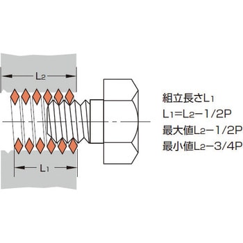 M6-1.0×1.5D メートルねじ用スプリュー 並目ねじ用 1パック(10個) 日本