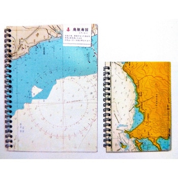 廃版海図文具シリーズ 海図リングノートL A5 小野海事商店