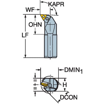 T-Max(R) P 旋削加工用ボーリングバー サンドビック
