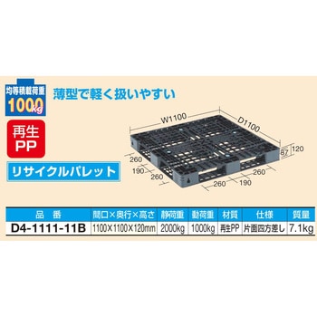 樹脂パレット台車(取手付タイプ/樹脂パレット付) サカエ