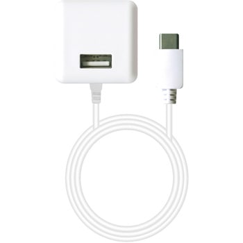 Type-Cケーブル直出し & USB Type-Aポート×1 2台同時充電可能 省スペースデザイン AC充電器 avail(アベル)