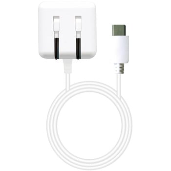 Type-Cケーブル直出し & USB Type-Aポート×1 2台同時充電可能 省スペースデザイン AC充電器 avail(アベル)