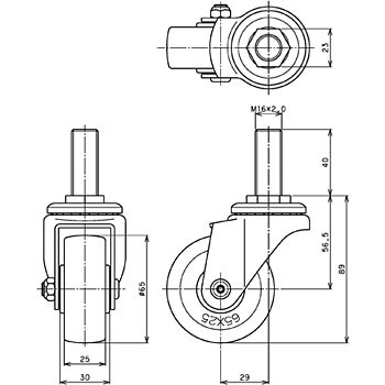 SA-65R-S M16~P2.0 S[hLX^[SA(Sԗ)Xgbp[t p y׏d^Cv lW 05581923