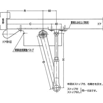 ドアクローザー 80シリーズ スタンダード型 ストップなし