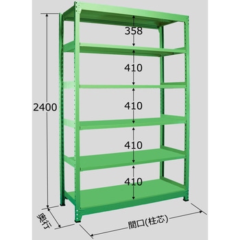 中量棚B型 単体 サカエ