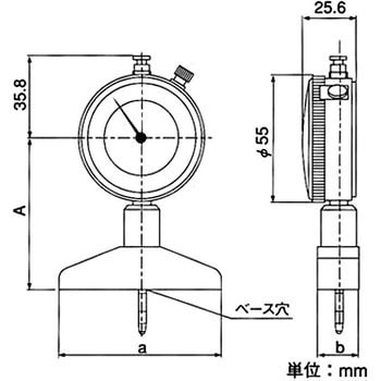 ダイヤル デプスゲージ テクロック