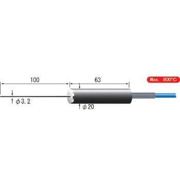 ハンディタイプ温度計(DP-350)用センサ 理化工業 熱電対・温湿度センサ