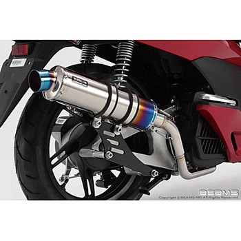 ホンダ PCX125 JF56 BEAMS ビームス R-EVO フルエキゾーストマフラー - オートバイ