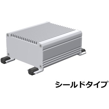 EXHFE8-4-9SS フランジ足付ヒートシンクアルミケース EMCシールドタイプ EXHFEシリーズ タカチ電機工業 05639045