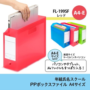 ファイル 年組氏名スクール PPボックスファイル A4-E プラス(文具)