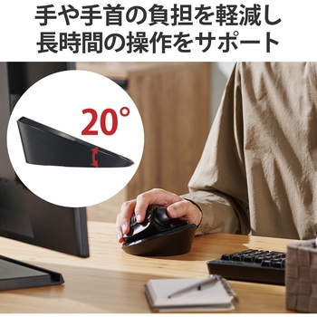 トラックボールマウス 用 スタンド ディスクパッド 前後左右 傾斜 調整 マウスパッド ブラック エレコム