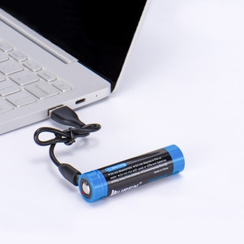 【ABE2600C】18650 リチウムバッテリー(充電ポート付き) WUBEN(ウーベン)