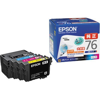 IC4CL76 純正インクカートリッジ EPSON IC76 1パック(4個) EPSON 