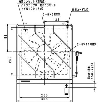 一般換気扇(交換式フィルター付)