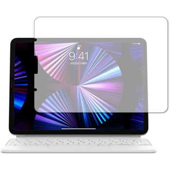 液晶保護フィルム Apple iPad Pro 11インチ (2021) 対応 指紋防止 光沢 クリア 互換品 メディアカバーマーケット