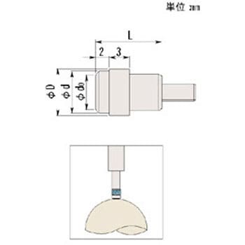 ダイヤルゲージ 超硬フラット測定子